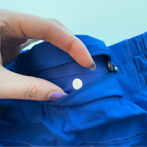 Lululemon Running Shorts, Royal Blue Size 6 - Picture 6 of 9